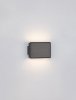 Minimalistyczny srebrny kinkiet LED aluminiowy prostokąt klasyczny podświetlający ścianę LORANCA LE45565 Luces Exclusivas